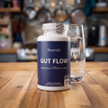 GutFlow with Glass of Water on a kitchen counter